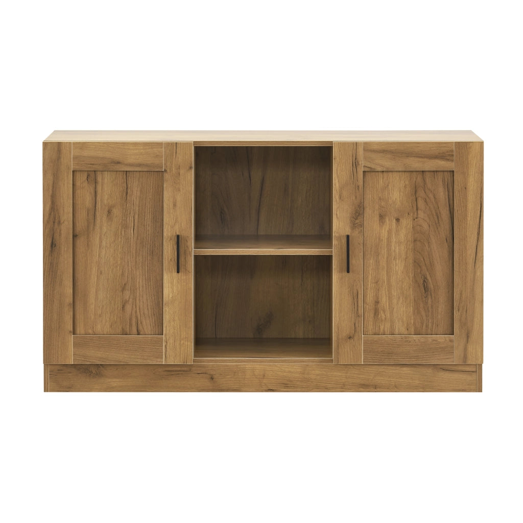 Credenza Bassa Spøttrup Mobile TV 70 x 120 x 30,5 cm Effetto Rovere [en.casa]