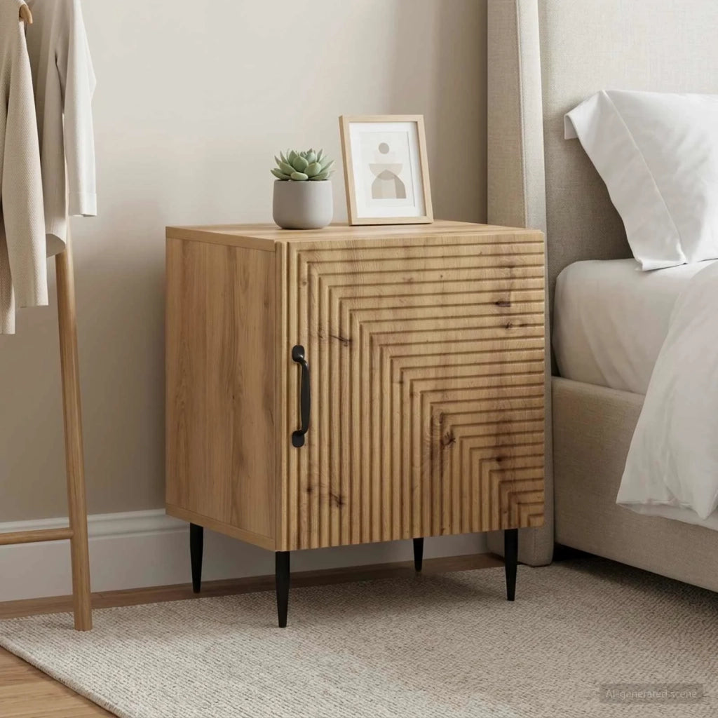 Armadio da Notte 2 pcs Rovere Artigianale 43 x 34,5 x 50 cm 894814