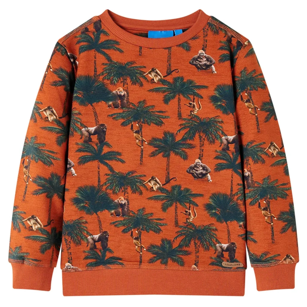 Felpa da Bambino Ruggine Chiaro 140cod mxl 112665