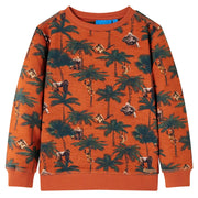 Felpa da Bambino Ruggine Chiaro 140cod mxl 112665