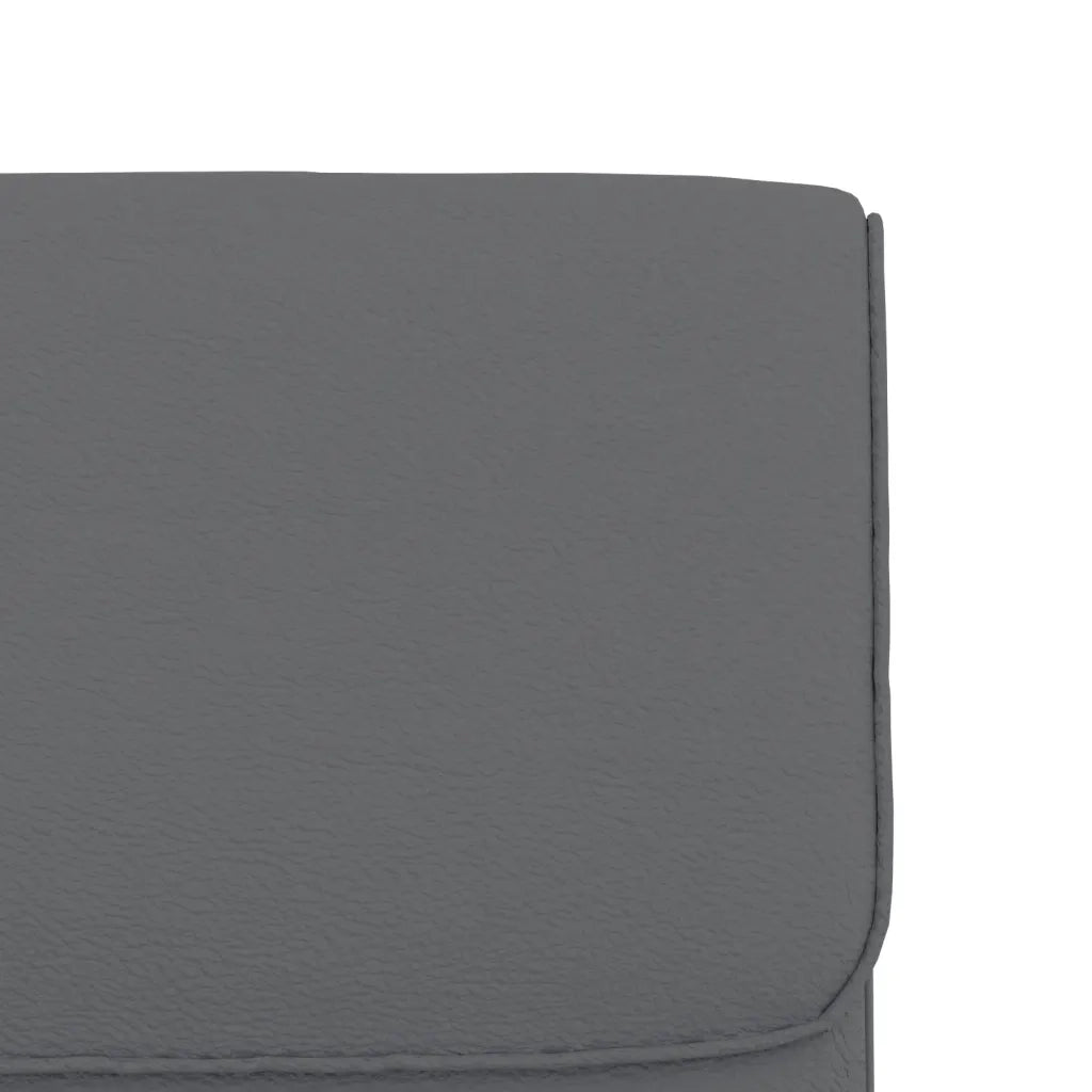 Poltrona | Sedia Lounge Grigia 55x64x80 cm in Similpelle