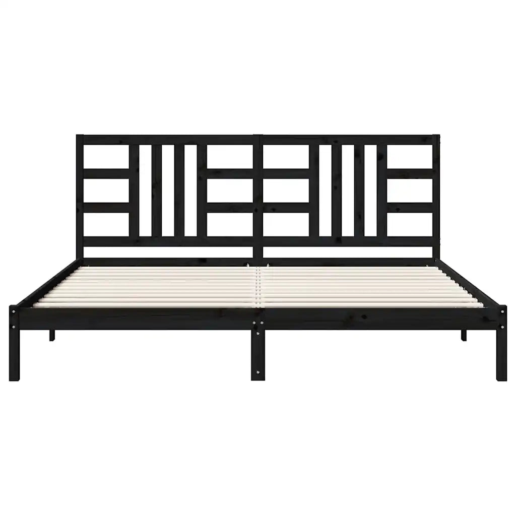Giroletto Nero in Legno Massello 200x200 cm cod mxl 58114