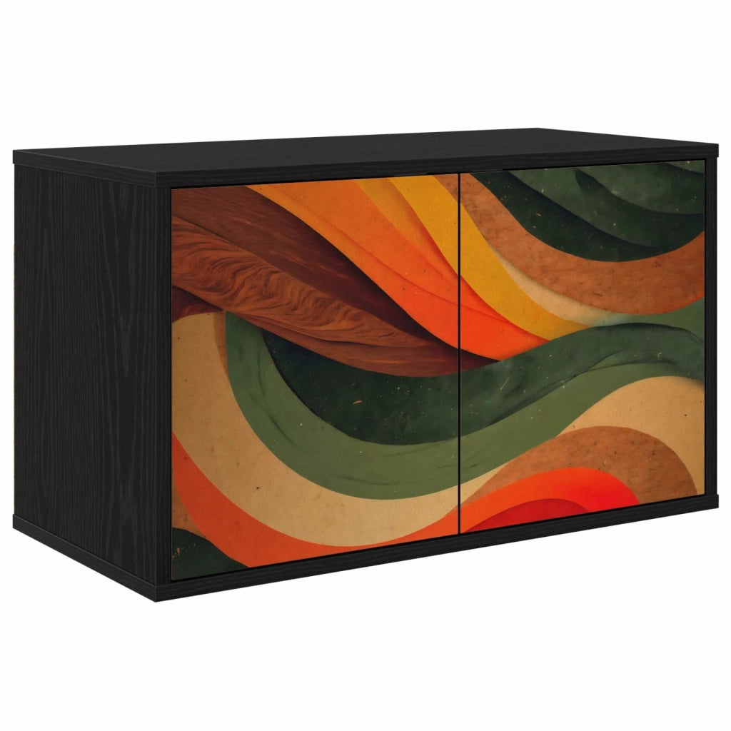 Mobile TV da Parete BONN 69 x 33 x 40 cm Rovere Nero 8007134