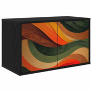 Mobile TV da Parete BONN 69 x 33 x 40 cm Rovere Nero 8007134