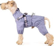 Giubbotto impermeabile per piccoli cani con corazza e copertura completa (blu XS)