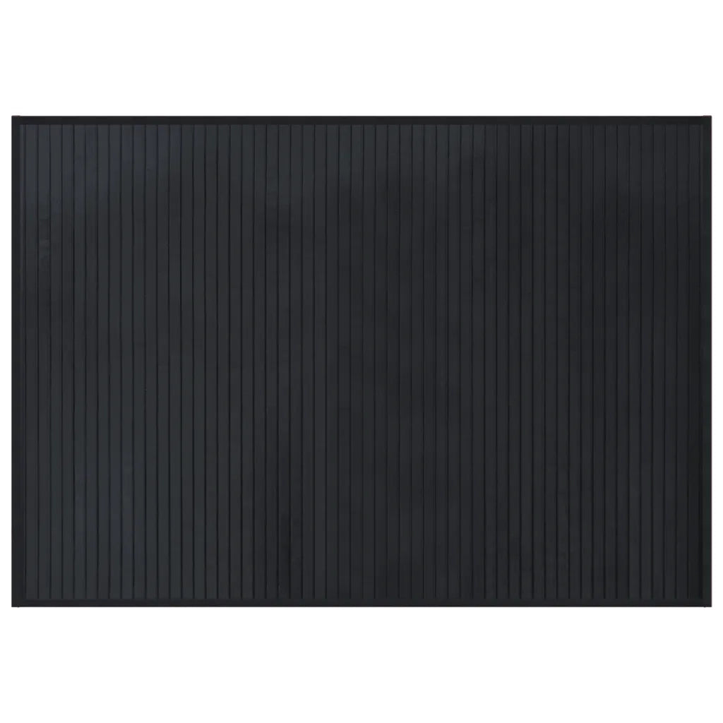 Tappeto Rettangolare Nero 70x100 cm in BambÃ¹