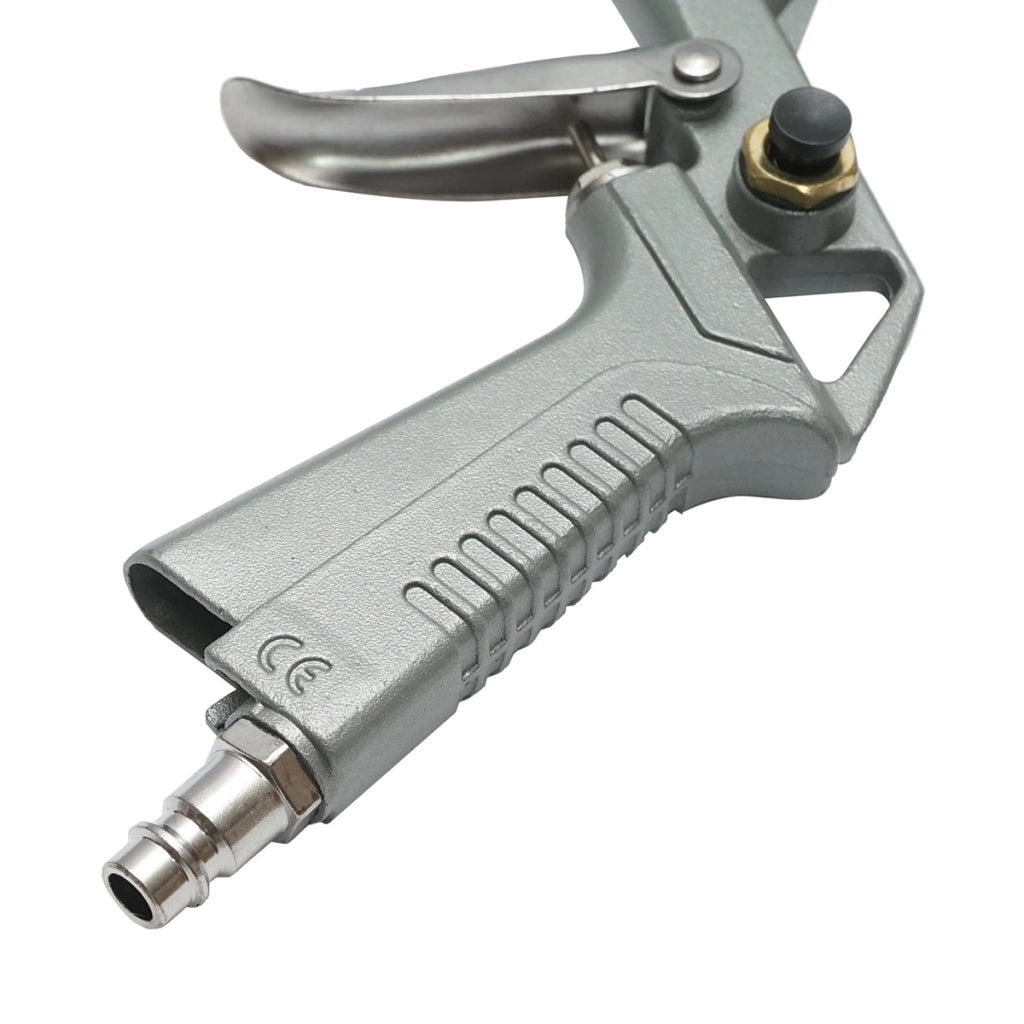 Pistola professionale per gonfiaggio pneumatici con tubo da 340 mm e manometro meccanico 0–16 bar