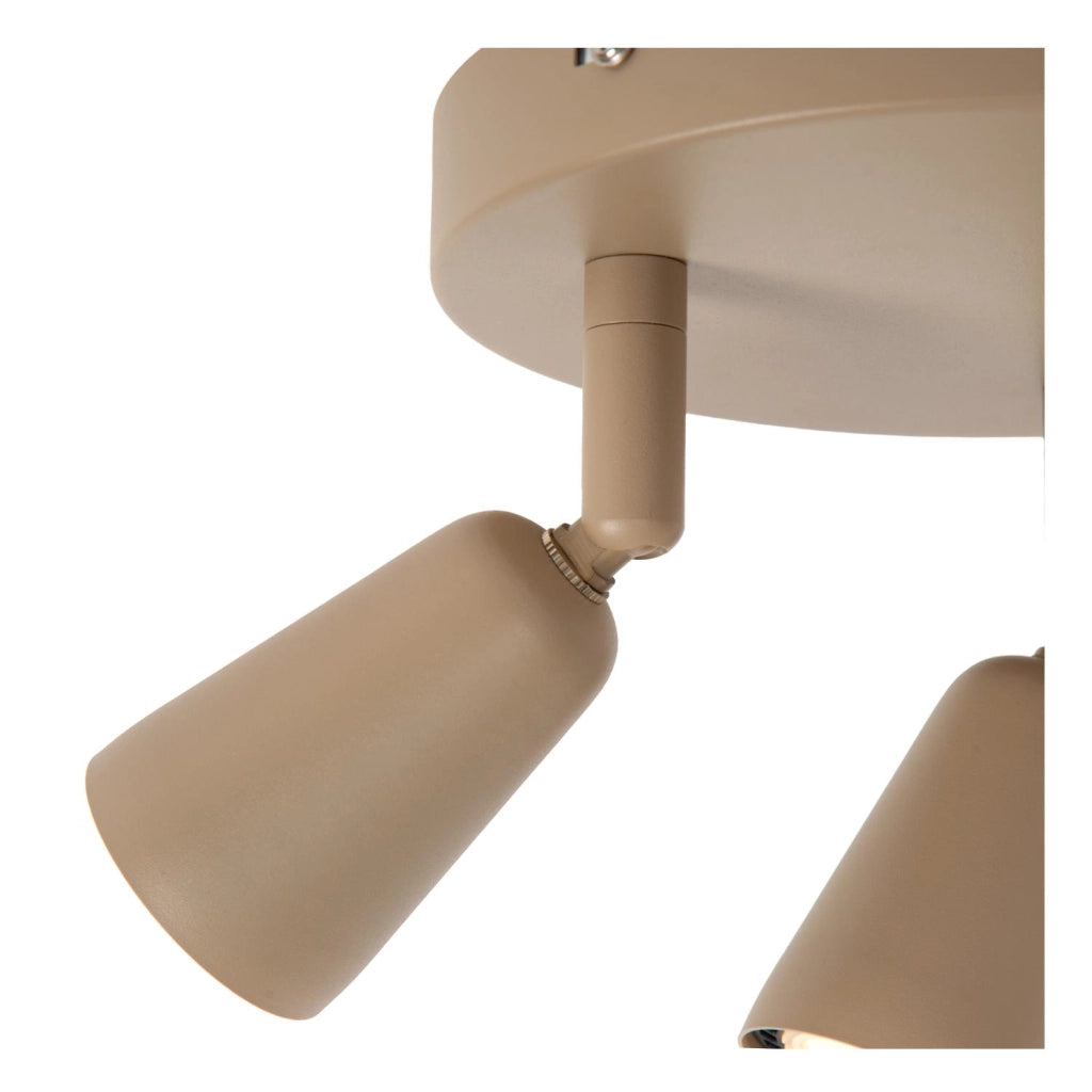 Faretto da soffitto TIANA 3xGU10 beige metallo Lucide