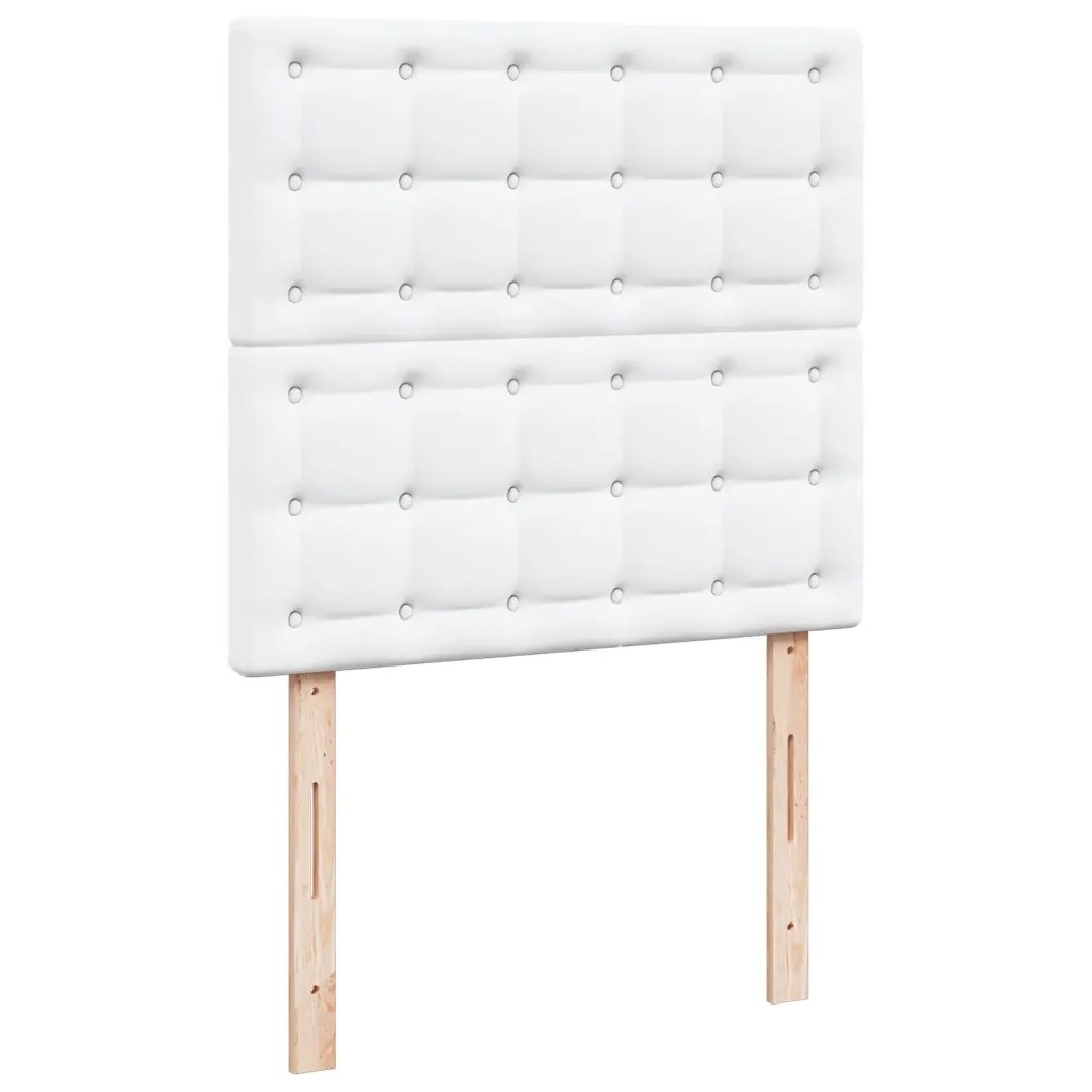 Giroletto a Molle con Materasso Bianco 80x200 cm in Similpelle