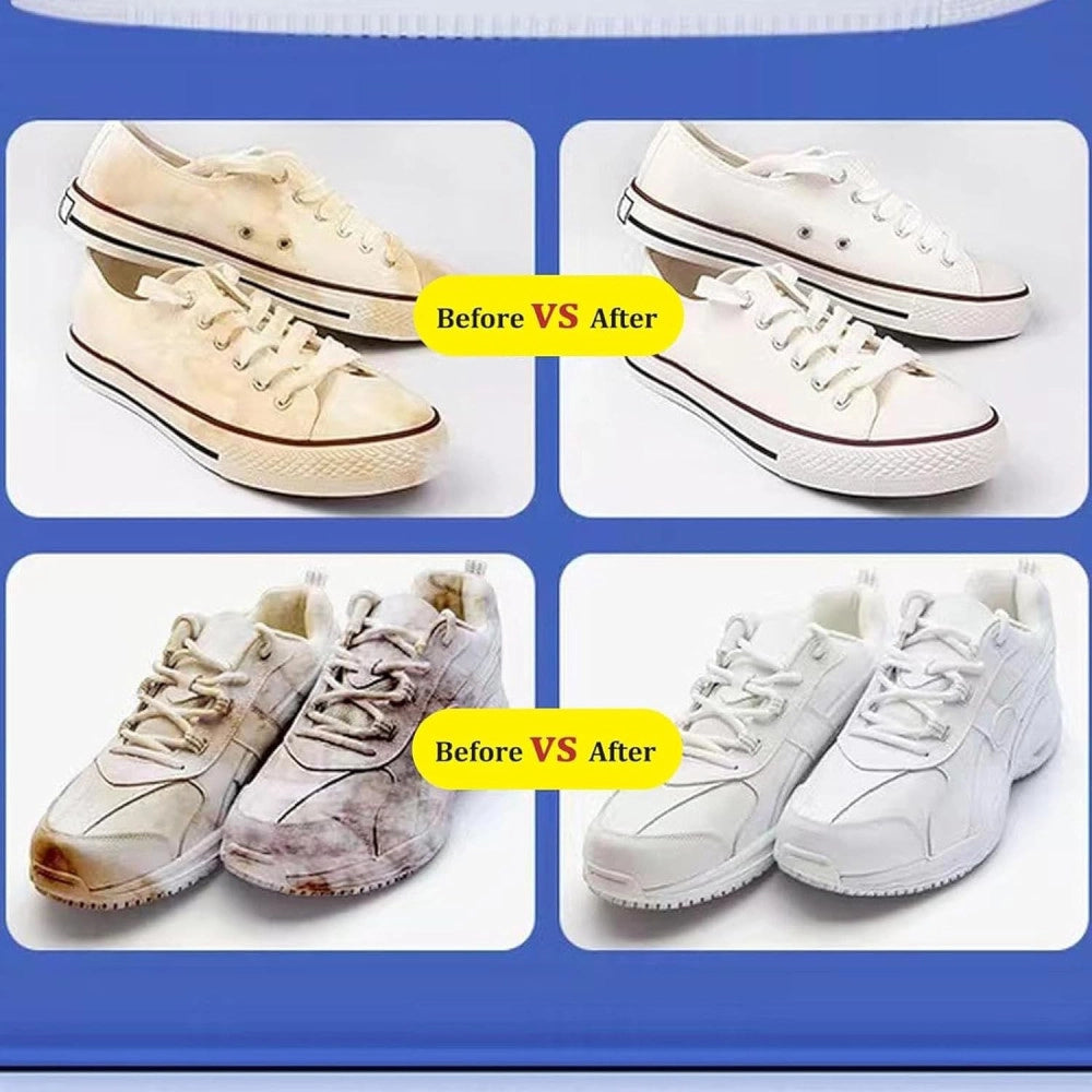 Trade Shop - Detergente Per Scarpe Bianche Crema Smacchiante Pulizia E Rimozione Macchie 330g -