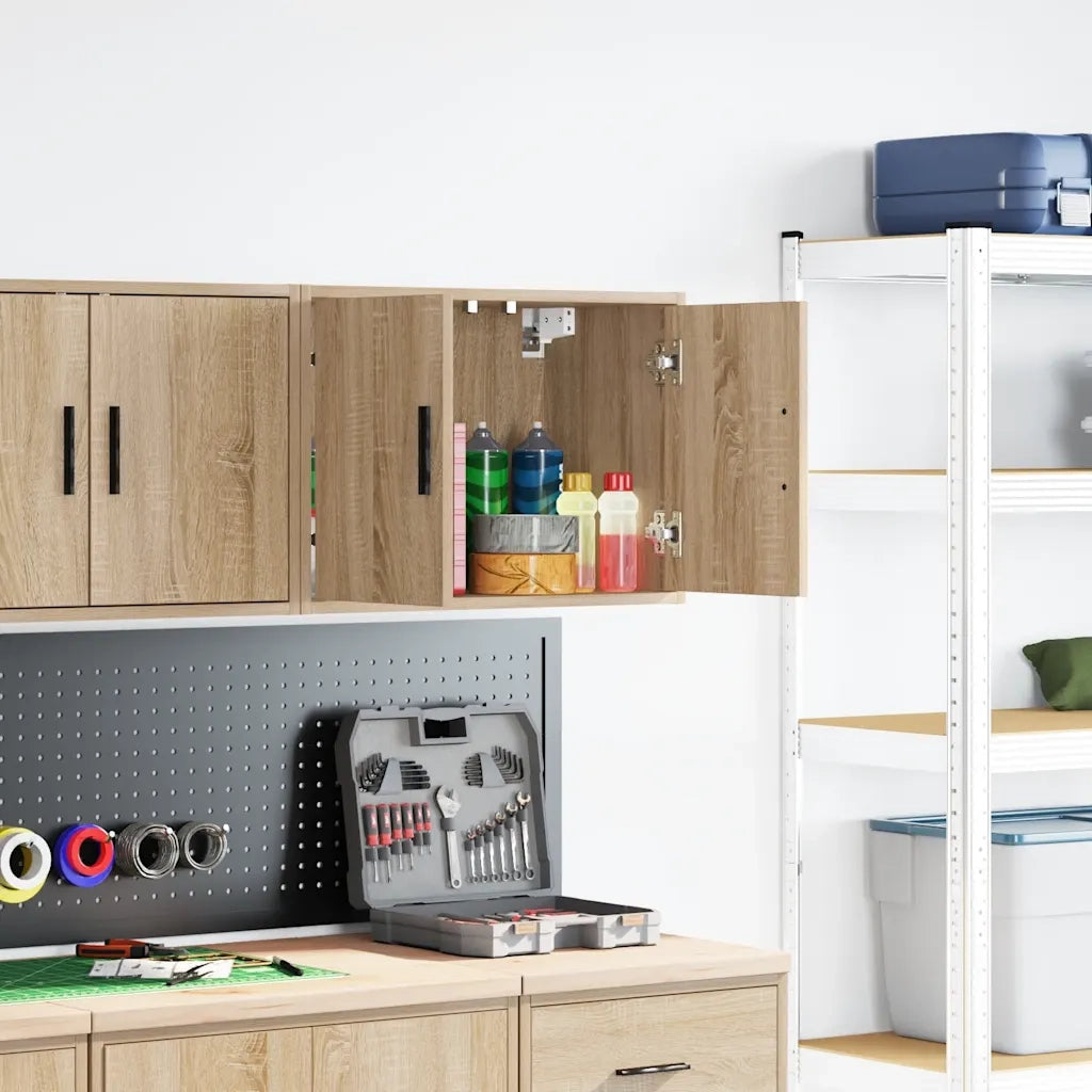 Pensile per Garage Rovere Sonoma in Legno Multistrato 860647
