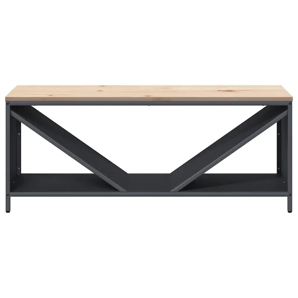 Rastrelliera Legna da Ardere con Piano Antracite 100x40x60 cm