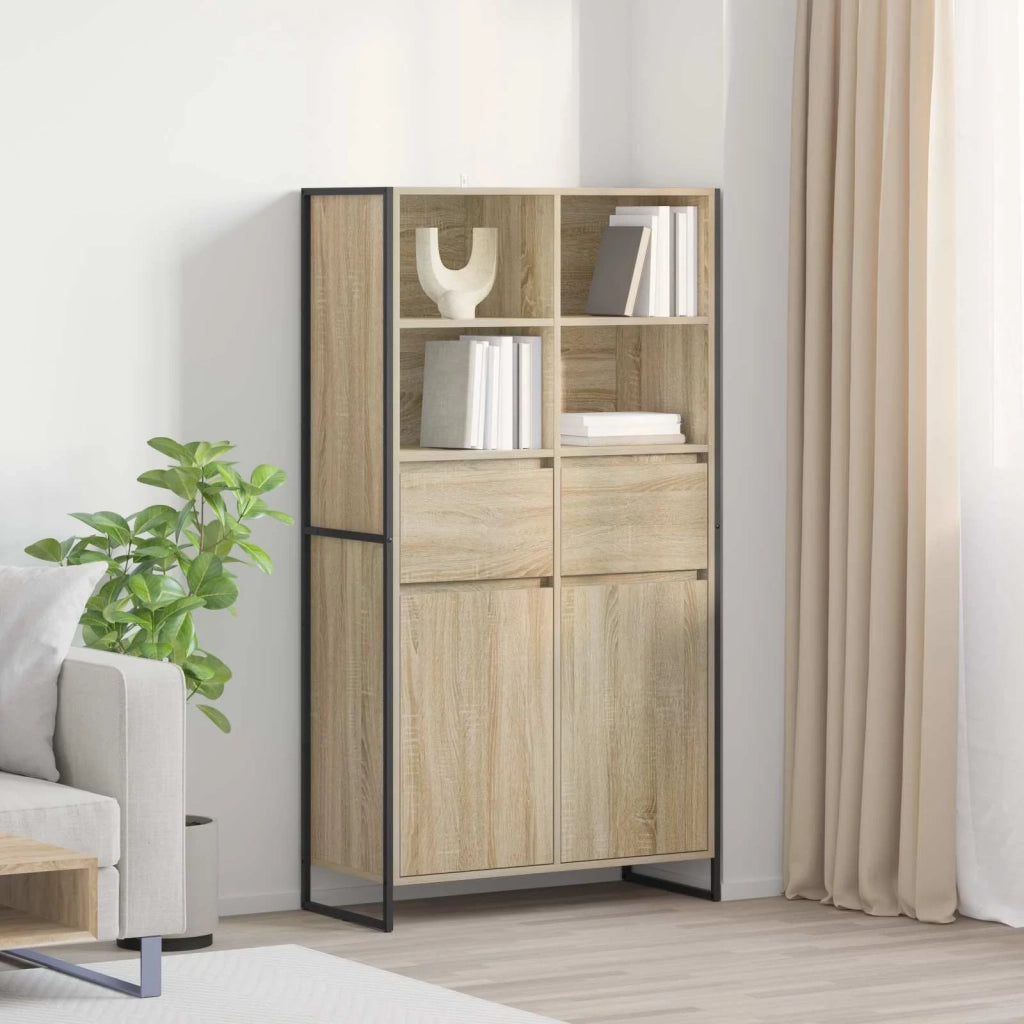 Credenza 2 pcs Sonoma 81 x 36 x 150.5 cm Legno multistrato 3403035