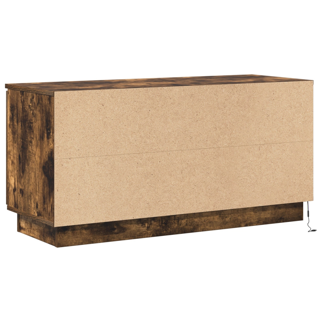 Mobile TV Affumicato 100x38x49 cm Legno ingegnerizzato