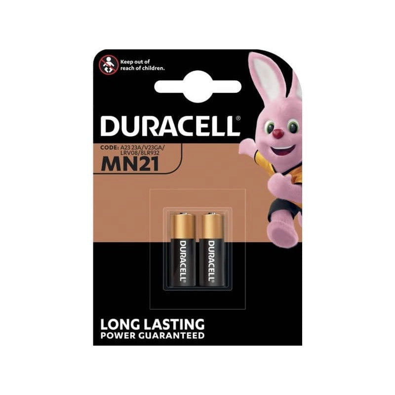PILE PER LA SICUREZZA 'MN21' Blister 2 Pezzi - 10 pezzi- DURACELL