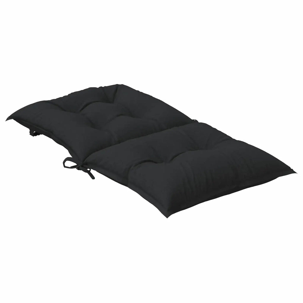 Set di Cuscini per Sedia Bassa 2 pcs Melange Nero