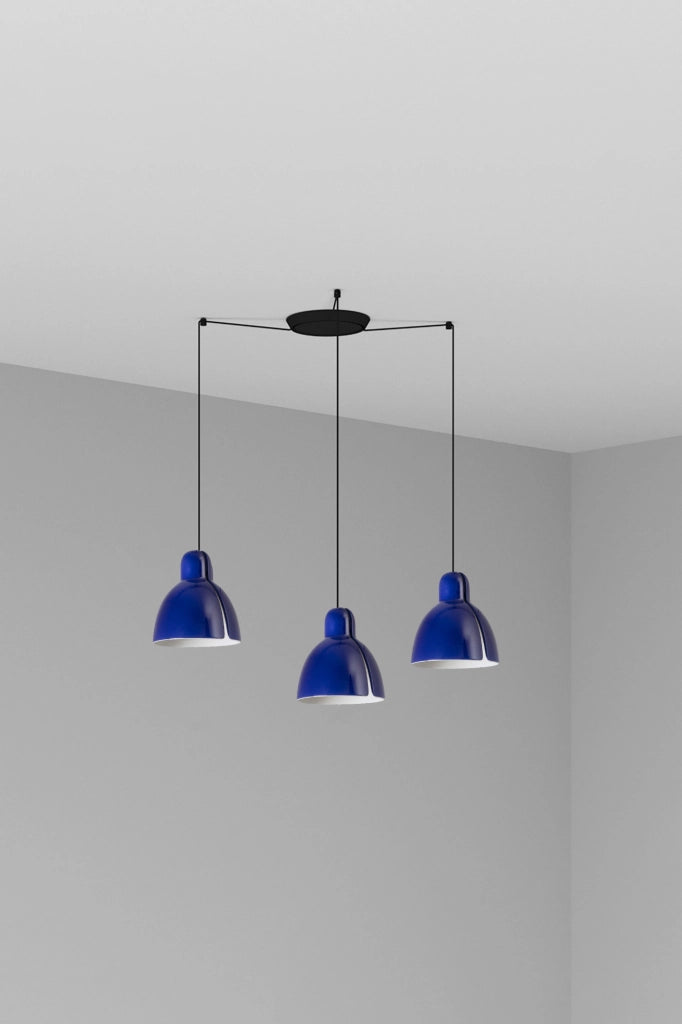 VENICE 200 3L Lampada a sospensione blu cobalto