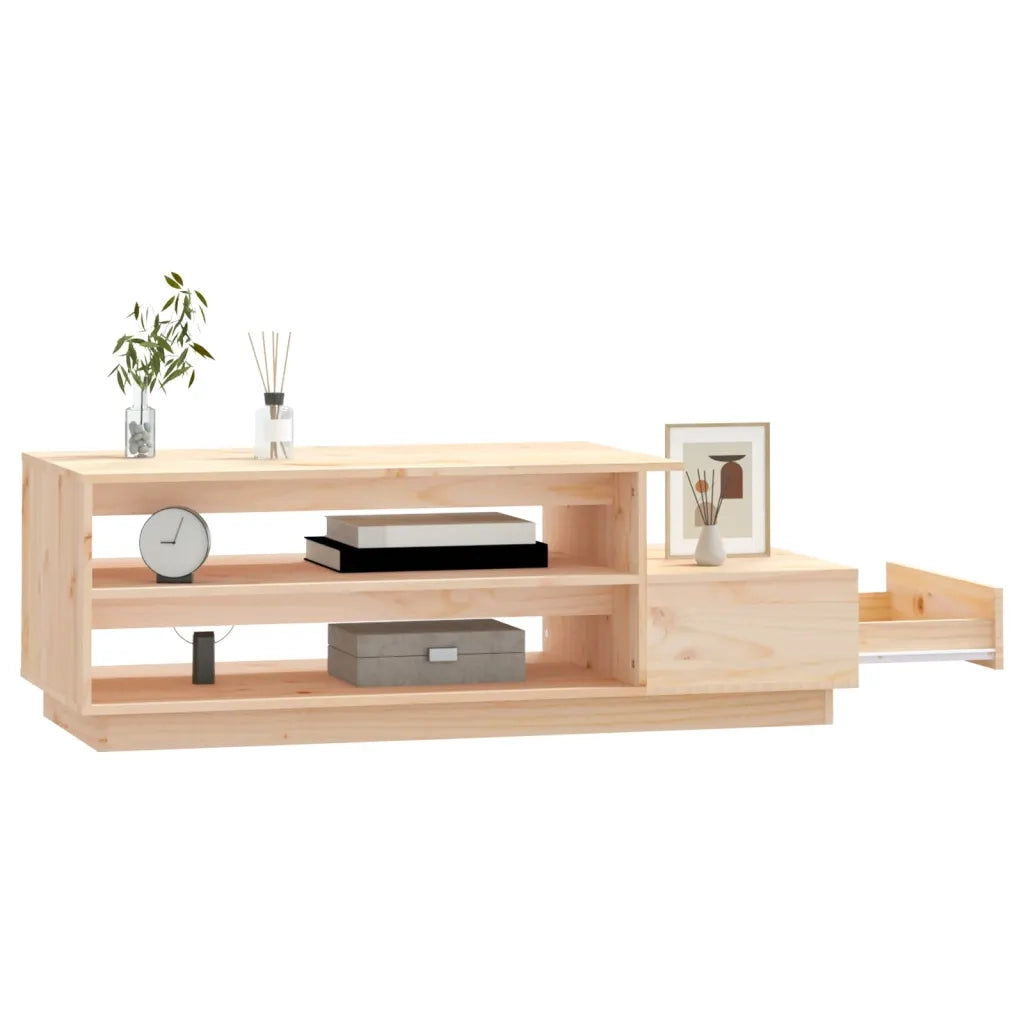 Tavolino da Salotto 120x50x40,5 cm in Legno Massello di Pino 814414