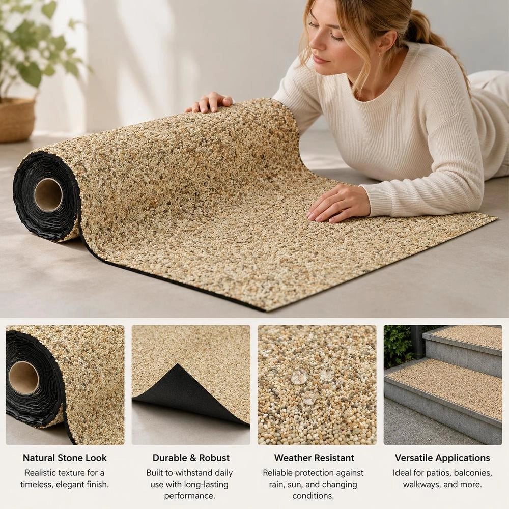 Stone Foil Natural Sand 250x60 Cm