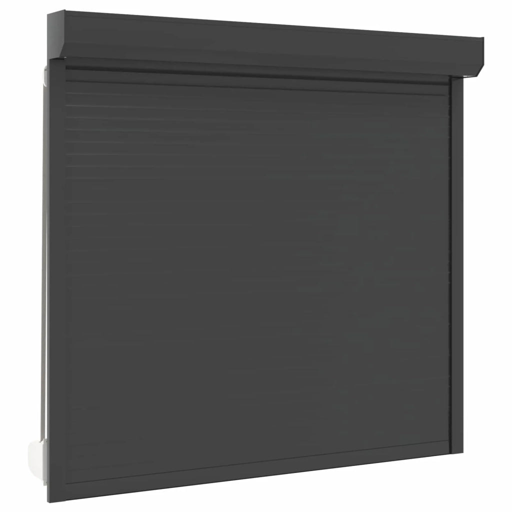 Persiana a rullo Antracite 160 x 150 cm Alluminio e poliuretano