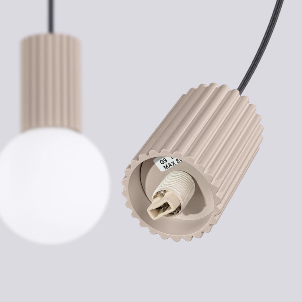 Lampada a sospensione HALO 2L taupe