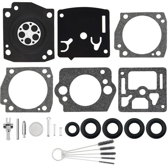 Kit di riparazione carburatore per Husqvarna K760/K750 - Diaframma carburatore - Membrana carburatore - Spazzola di pulizia carburatore - Kit di revisione carburatore - Facile da installare - Kit di revisione
