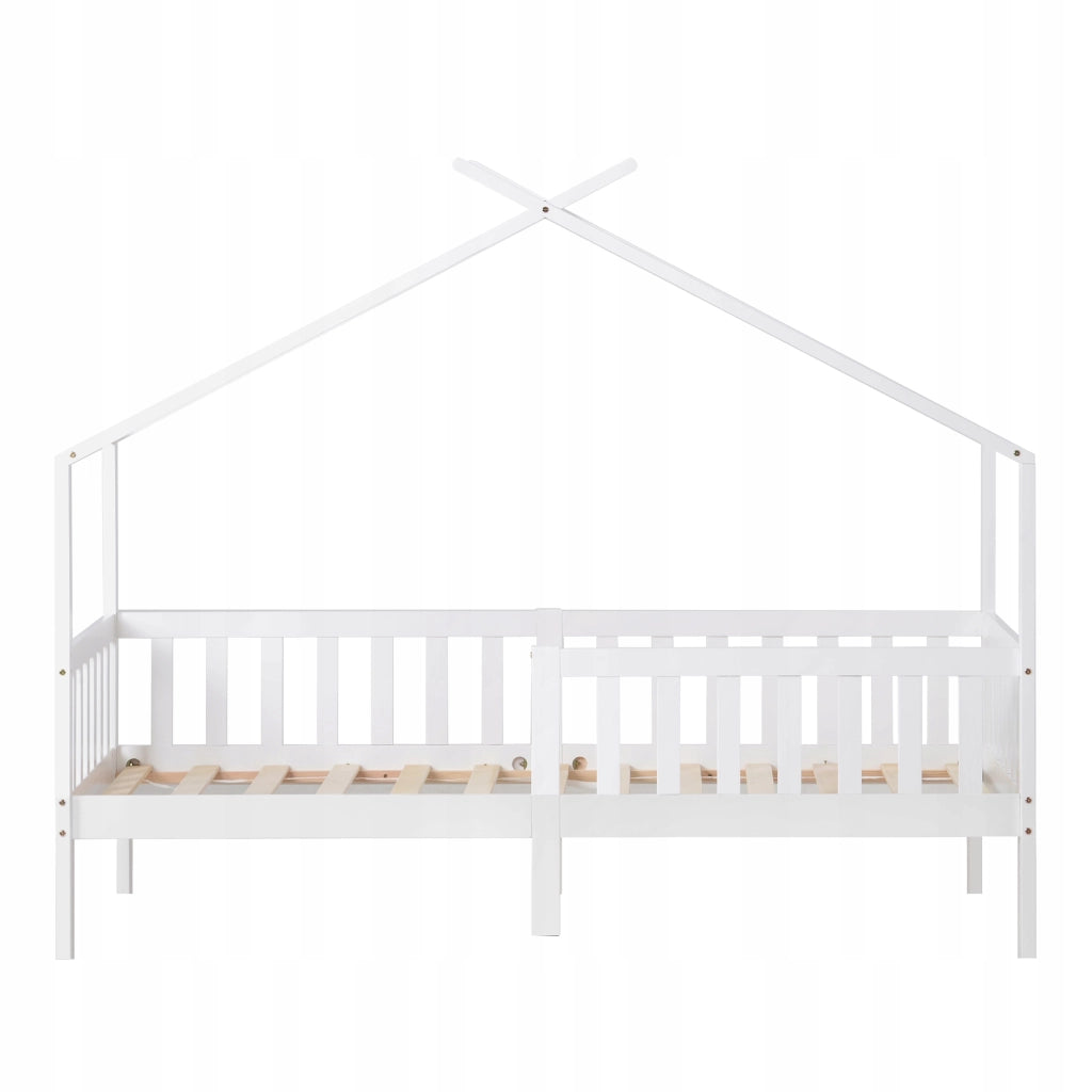 Letto per bambini 200x90 bianco con sponde - Xylo