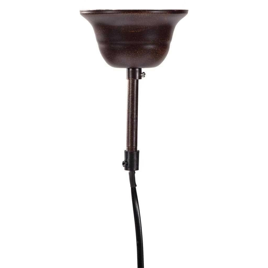 Plafoniera in metallo marrone 18,5x18,5x80h