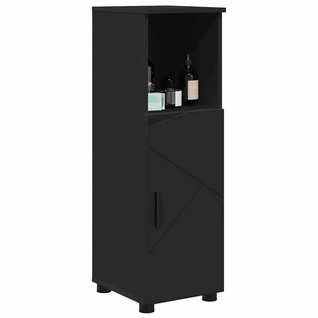 Mobile da Bagno con archiviazione Nero 30 x 35 x 95 cm 883315