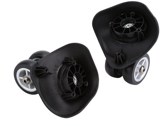 Ruote per bagagli in PVC - 2 pezzi - Ruote di supporto - Ruote per carrello - Ruote giranti - Adatte per borse e bagagli