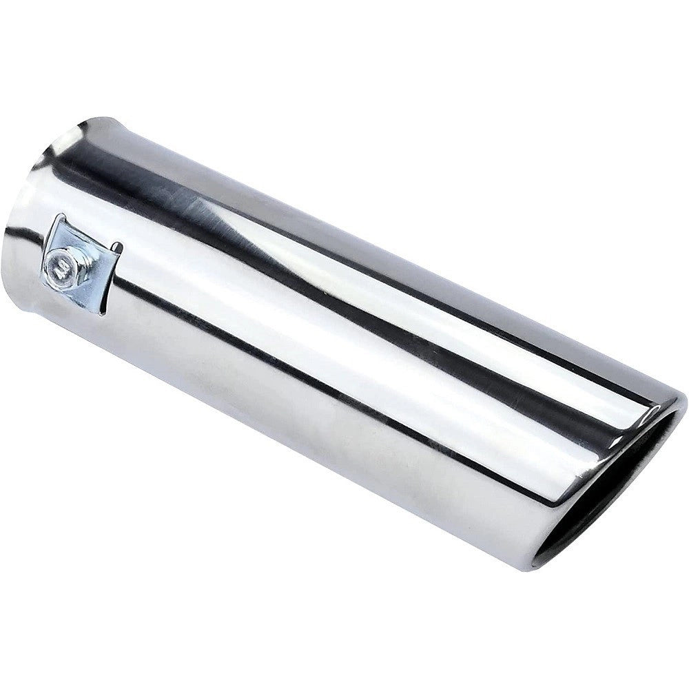 Trade Shop - Terminale Di Scarico Diametro 30-45mm Lunghezza 160mm Copertura Cromata Marmitta -