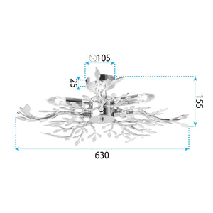 Lampada Da Soffitto Ebt021-5c Chrome