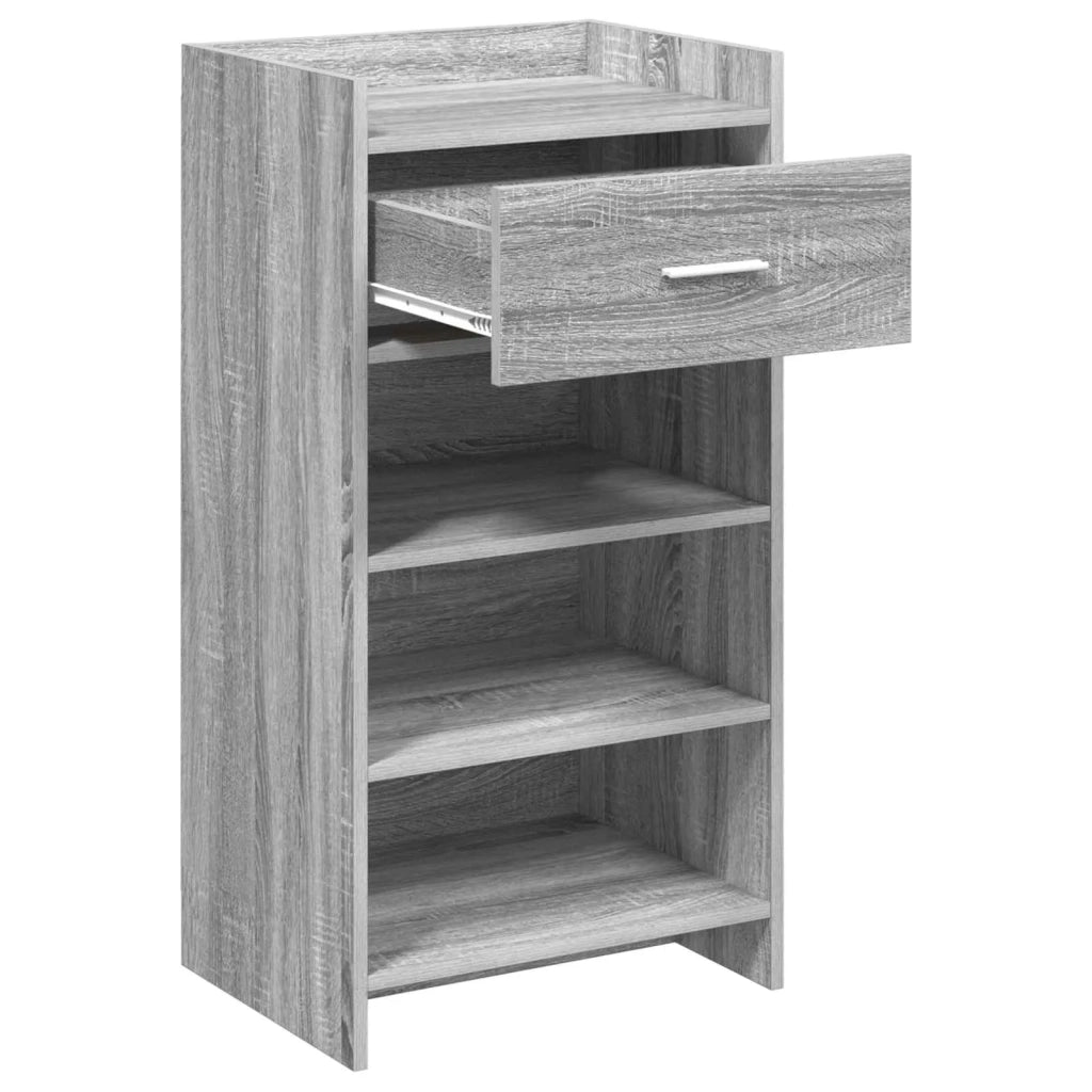 Mobile per scarpe con cassetto Sonoma grigio 48 x 36 x 92 cm 8011352