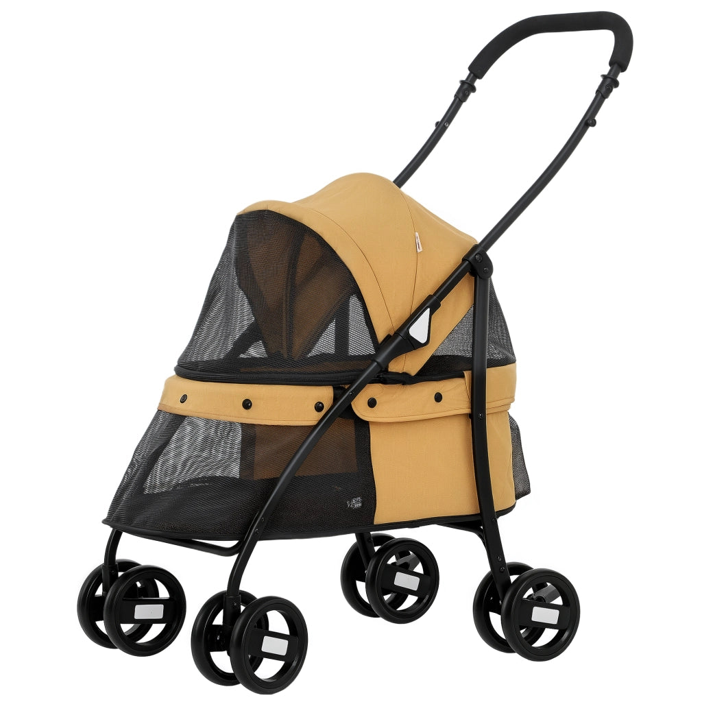 Casetta per Cani Pieghevole ¨C zephmum ¨C Marrone, Acciaio, 60x40x50