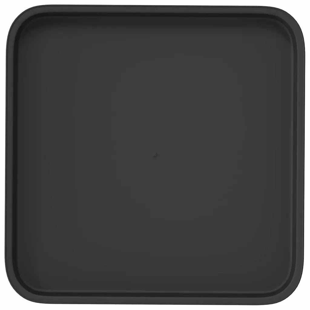 Vassoio Quadrato per Fiori 24 pz Nero 32 x 32 x 2,5 cm CFW8778736