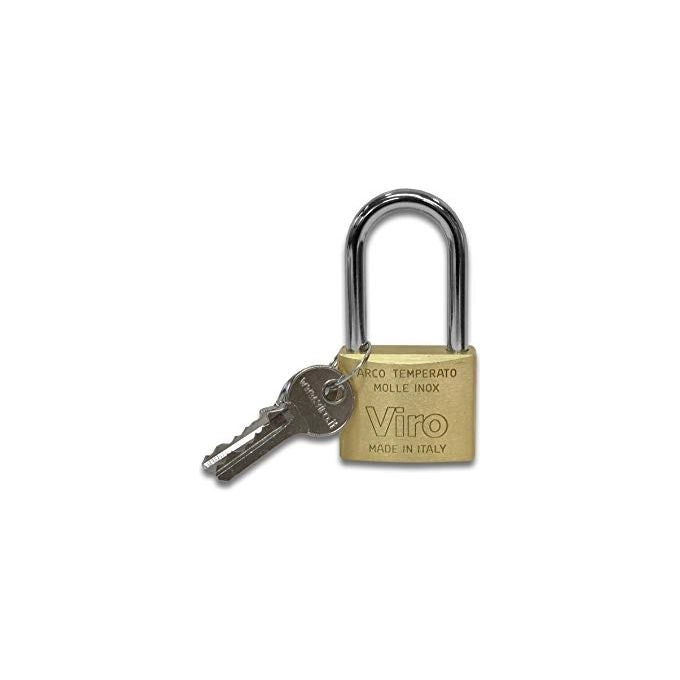 Viro 313 Lucchetto Ottone 50mm ad Arco L 48mm