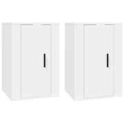 Mobile TV multimediale da parete mensola TV credenza mobile TV sala da pranzo soggiorno camera da letto 2 pezzi 40 x 34,5 x 60 cm bianco 02_0028912