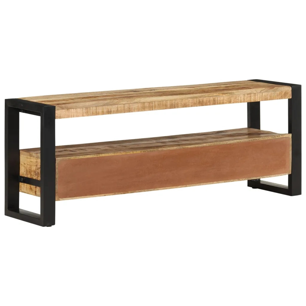 Mobile Porta TV-Mobile per TV-Credenza TV 120x30x45 cm in Legno Massello di Mango