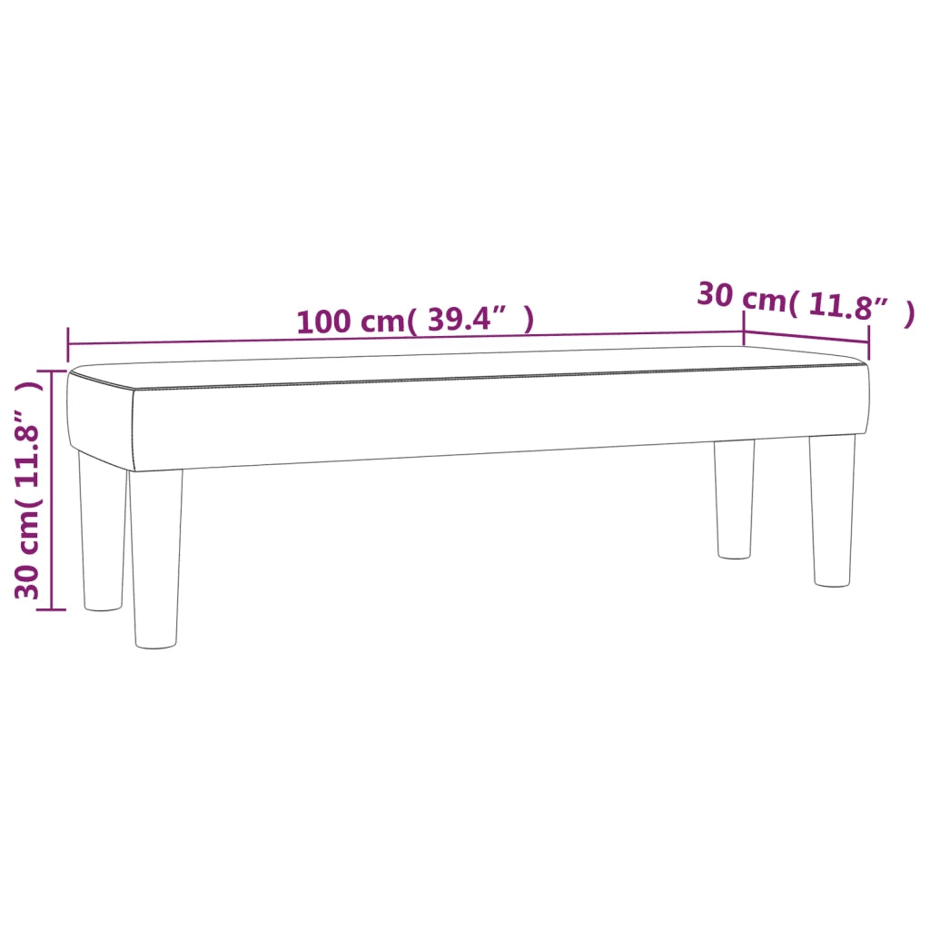 Panca Bianca 100x30x30 cm in Similpelle CFW1812917