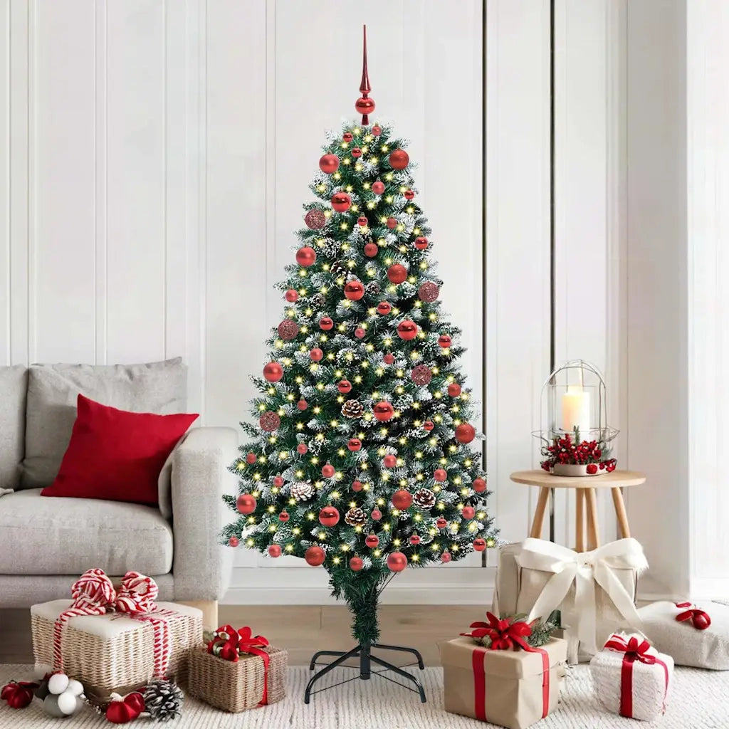Albero di Natale artificiale con 300 LED Verde 180 cm 3396264