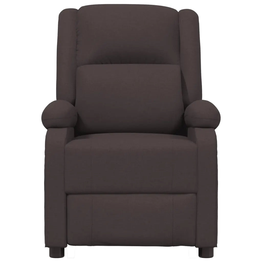 Poltrona Massaggiante Elettrica Marrone scuro in Tessuto 3098363