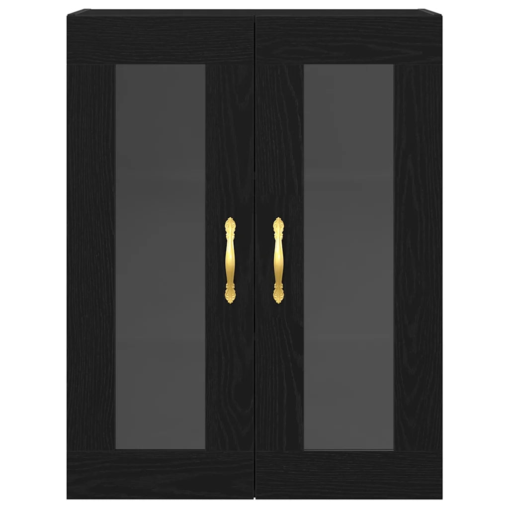 Armadietto a muro Rovere Nero 69,5 x 34 x 90 cm 862164