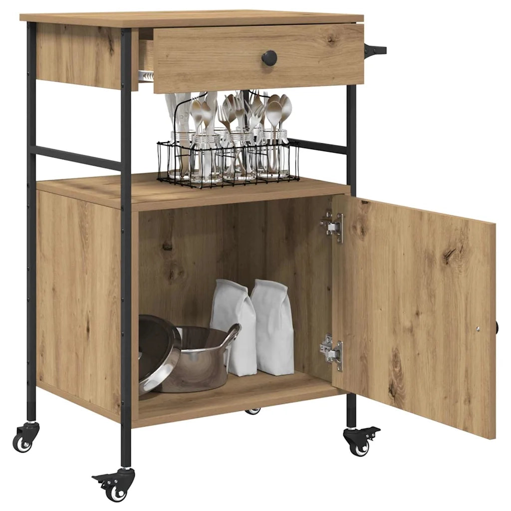 Carrello da Cucina Rovere artigianale 56 x 43 x 89,5 cm 871667