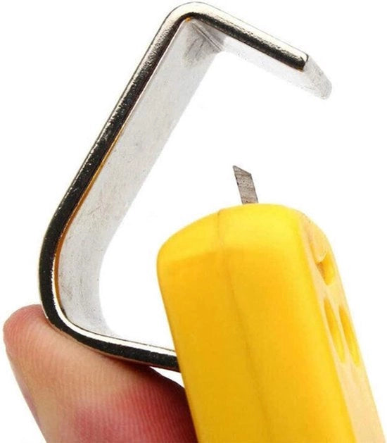 Strippatore di cavi - Strumento per tagliare i cavi - Strippatore di cavi - Strumento per staccare le guaine - Adatto per diversi tipi di cavi - Blu e giallo - Strippatore di cavi - Elettrico strumento per staccare le guaine.