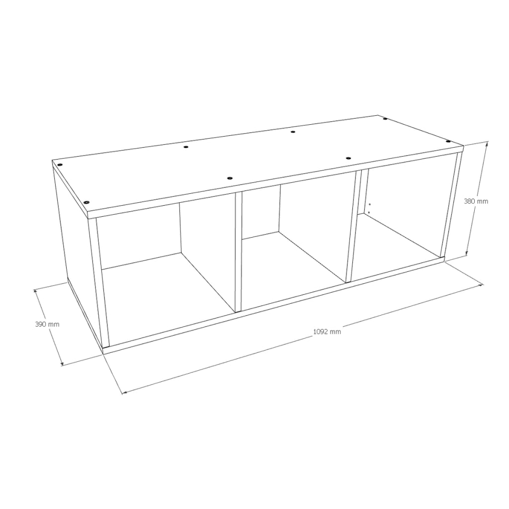 Libreria Modulare Modus 3x1 Bianca