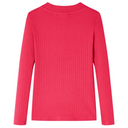 Maglietta da Bambina a Maniche Lunghe Fucsia 128 14142