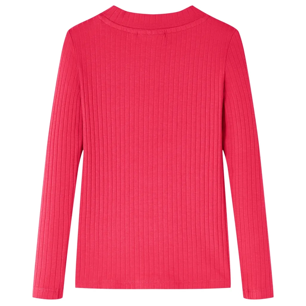 Maglietta da Bambina a Maniche Lunghe Fucsia 128 14142
