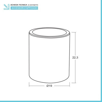 Pattumiera 5lt Nero coperchio basculante dettagli effetto legno Blob