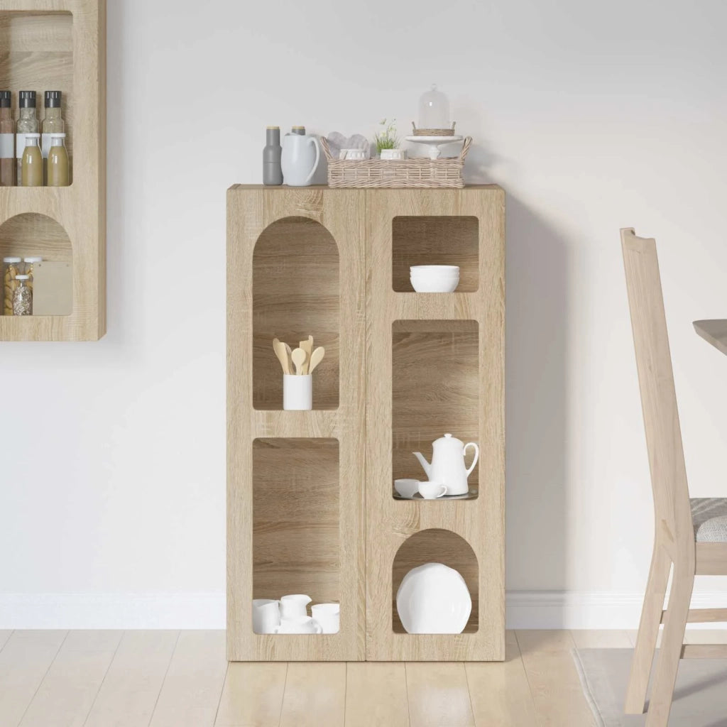 Credenza | Madia | Buffet da pranzo | Armadio da pranzo Rovere Sonoma 59 x 35 x 100,5 cm Legno multistrato