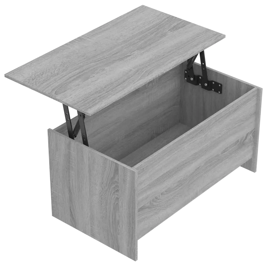 Tavolino Grigio Sonoma 102x55,5x52,5 cm in Legno Multistrato cod mxl 16034